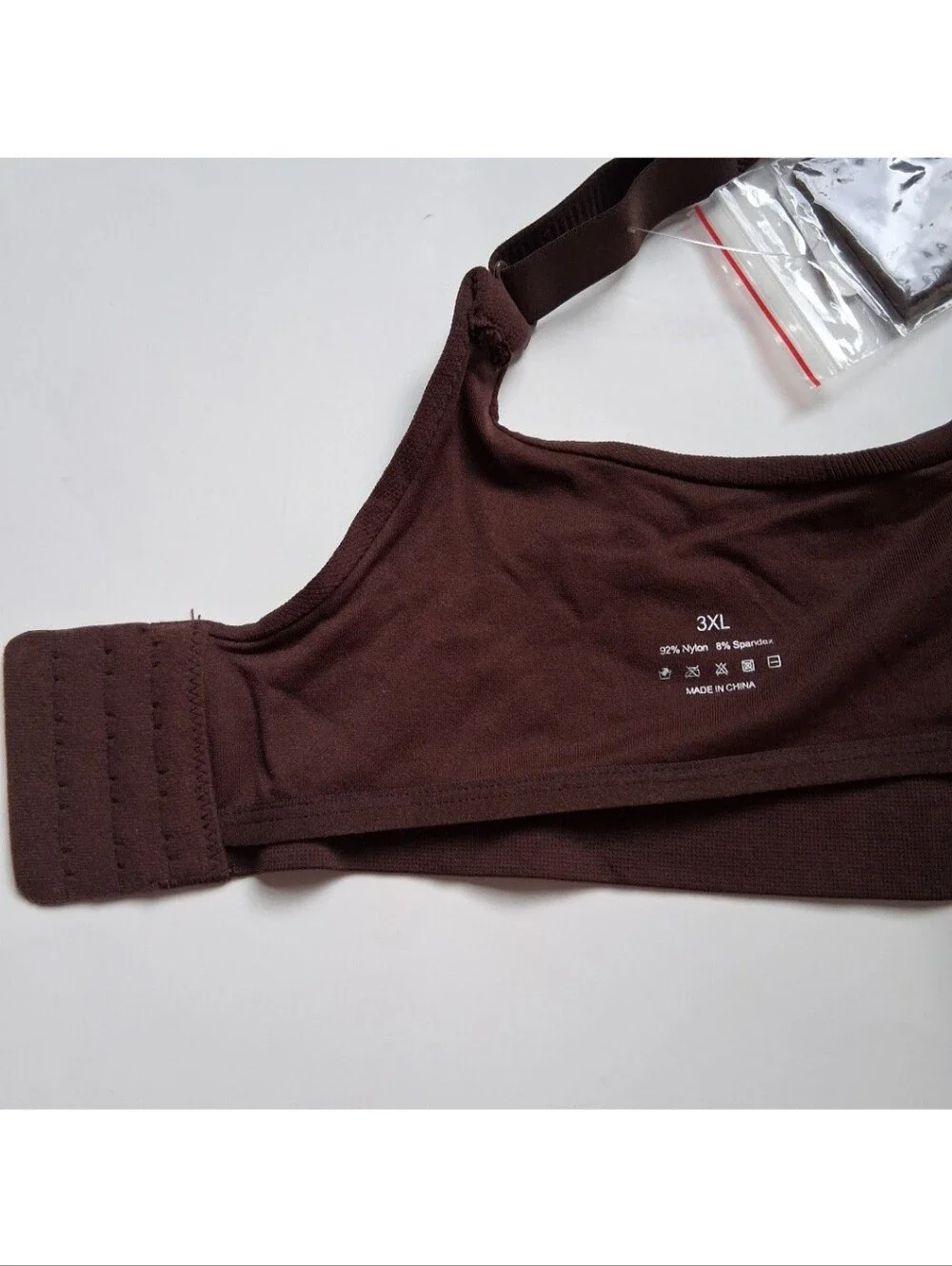 Feelingirl Wireless Push Up Bra Seamless 3XL Brown Full Coverage Comfort Smooth